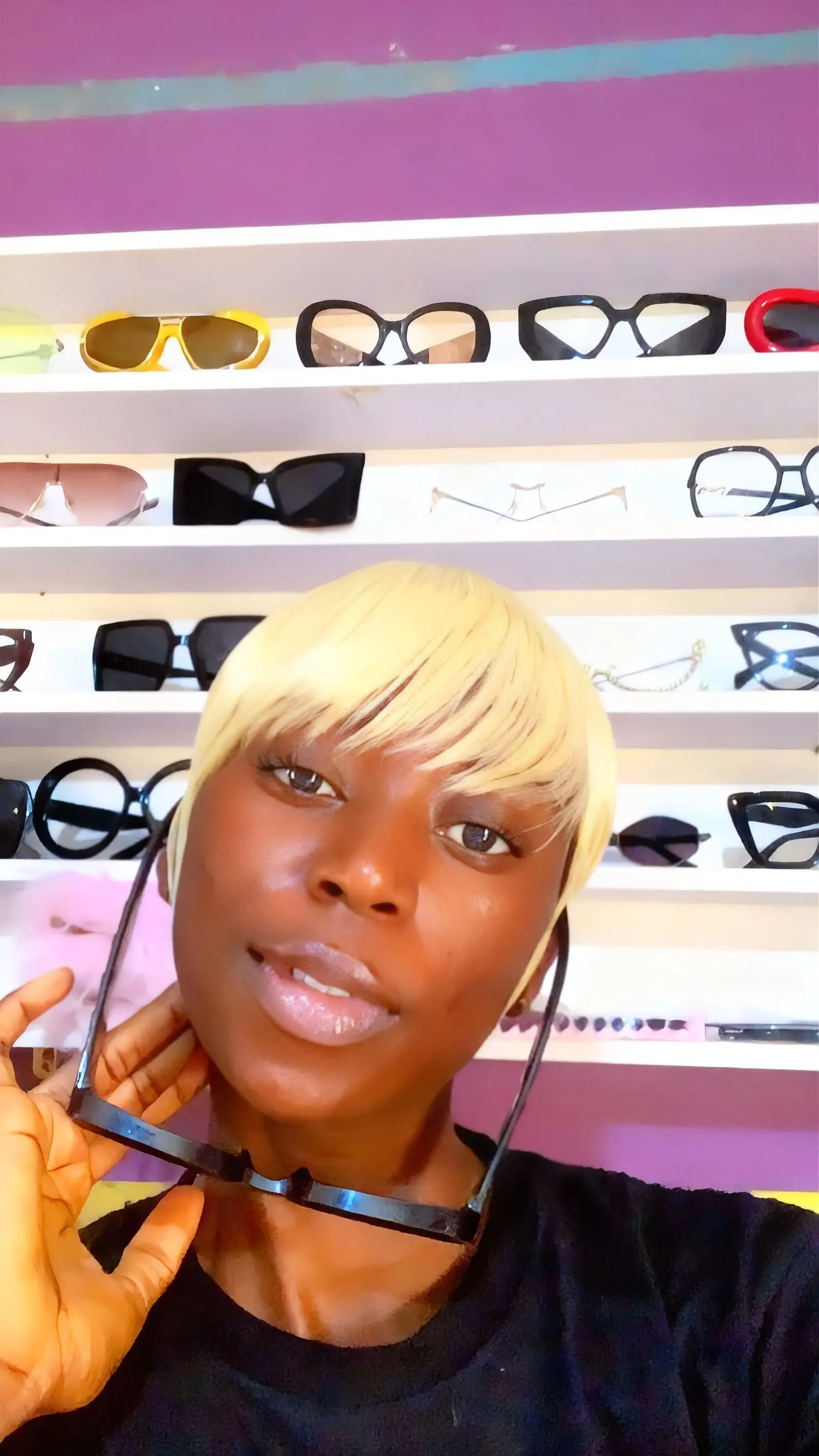 Blond skull cap
