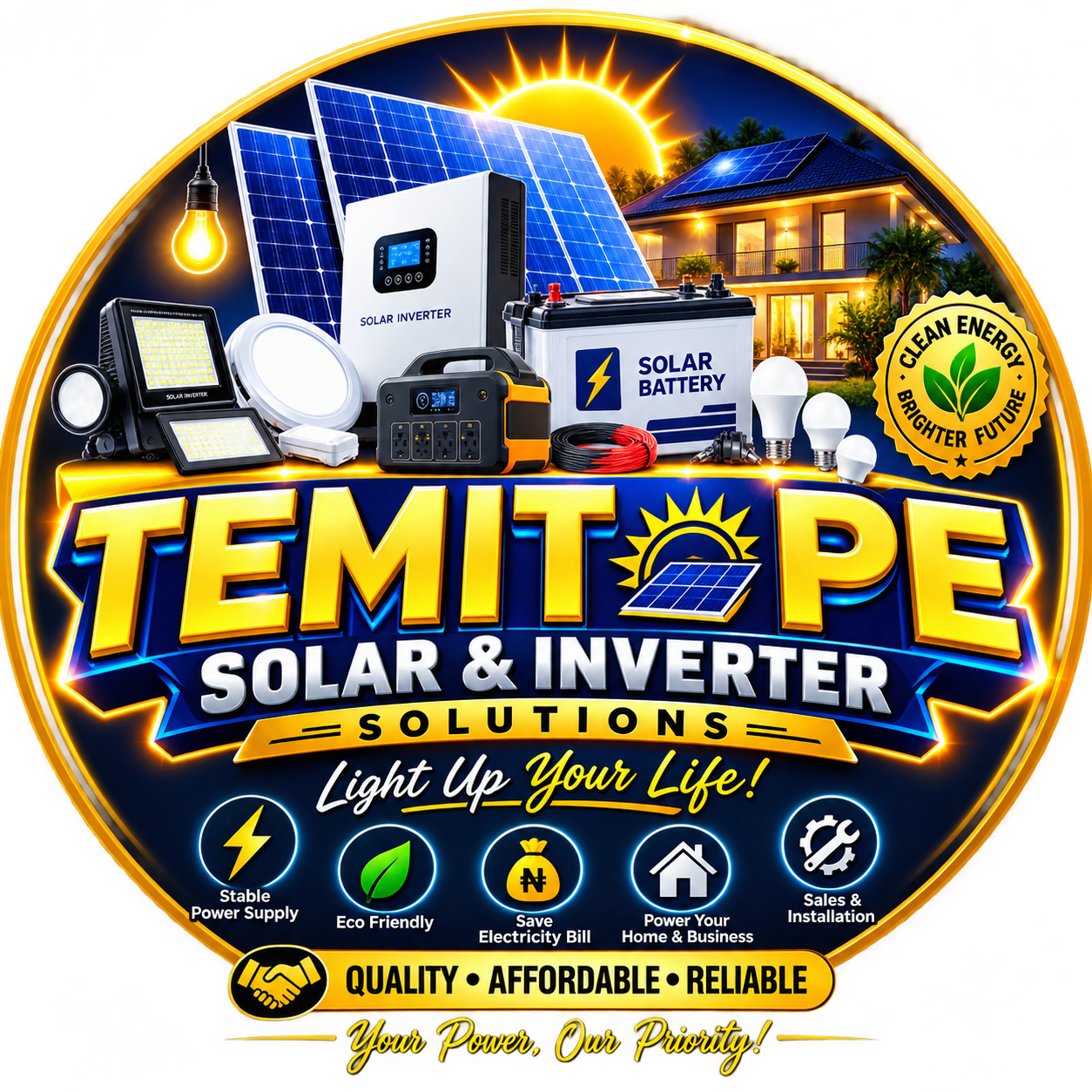 Temitope Solar & Inverter Solutions logo