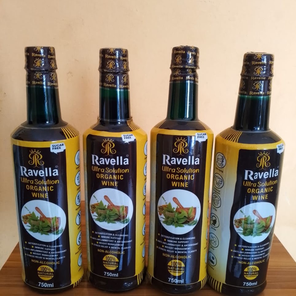Ravella Ultra Solution Organic Wine - 4 Bottles ( 750ML)